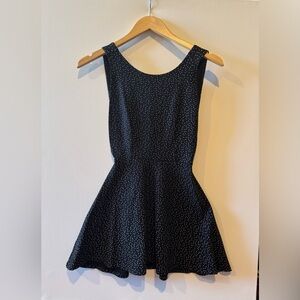 American Apparel Polka Dot Print Skater Dress